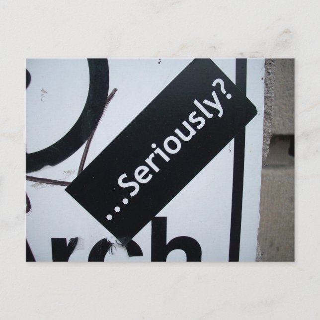 Cartão Postal Sério? (Frente)