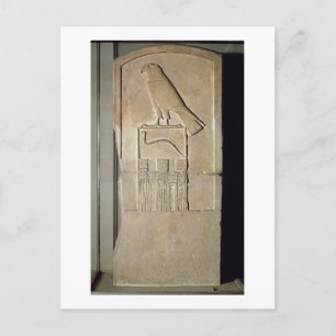 Cartão Postal Serpent king stela, c.3000 BC (calcário) (também s