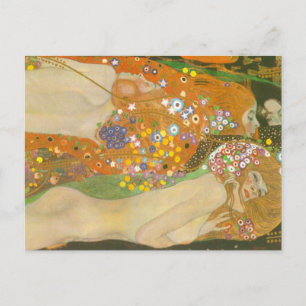 Cartão Postal Serpentes de água II por Gustav Klimt, Art Nouvea
