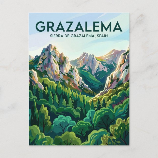 Cartão Postal Serra de Grazalema Espanha (Frente)