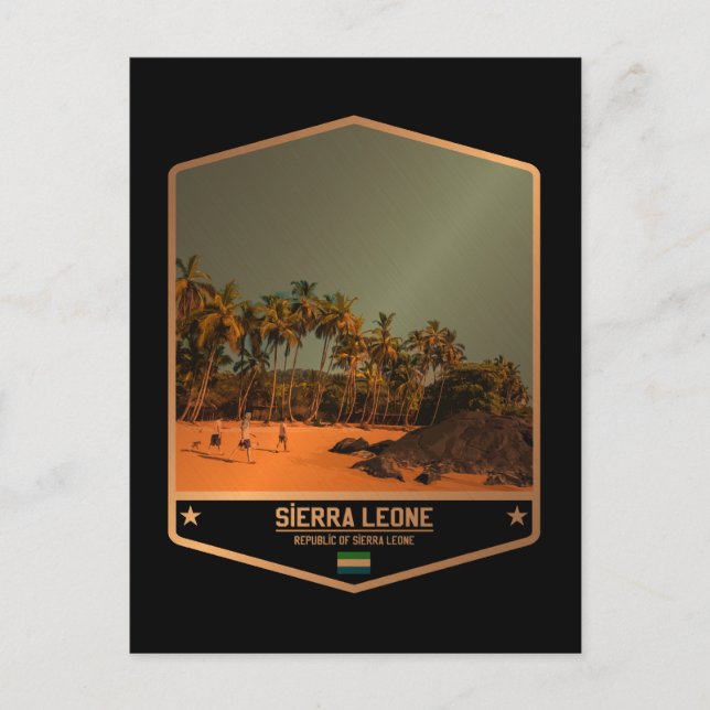 Cartão Postal Serra Leoa (Frente)