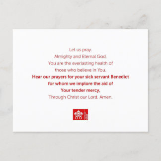 Cartão Postal Servant Benedict