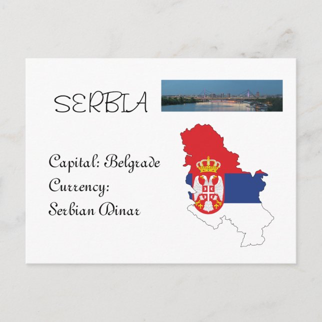 Cartão Postal Sérvia (Frente)