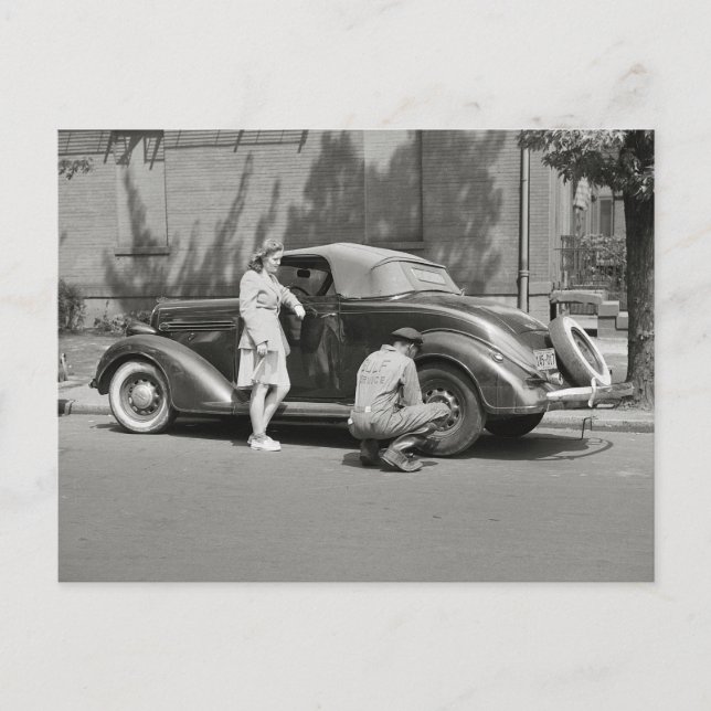 Cartão Postal Serviço de Reparo Automotivo, 1942 (Frente)