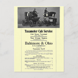 Cartão Postal Serviço de táxteis B+O 1908