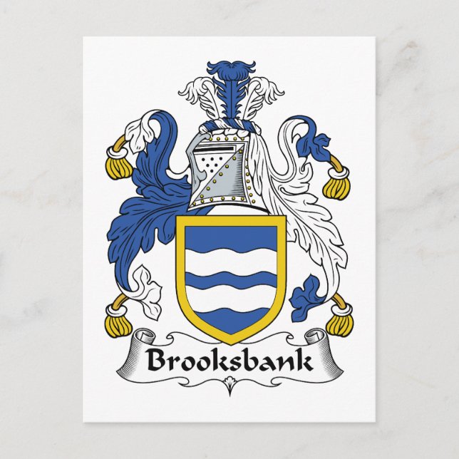 Cartão Postal Serviço Familiar Brooksbank (Frente)