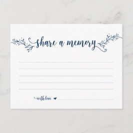 Cartão Postal Serviço Funeral, Marinho Azul, Compartilhe um cart