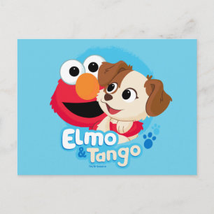 Cartão Postal Sesame Street   Elmo & Tango Insígnia