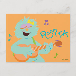 Cartão Postal Sesame Street Rosita Playing Guitar
