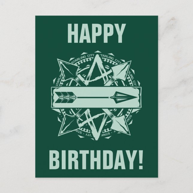 Cartão Postal Seta | Crachá de seta para a cidade de Starling (Frente)