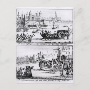Cartão Postal Sete bispos vão para a torre, 1688