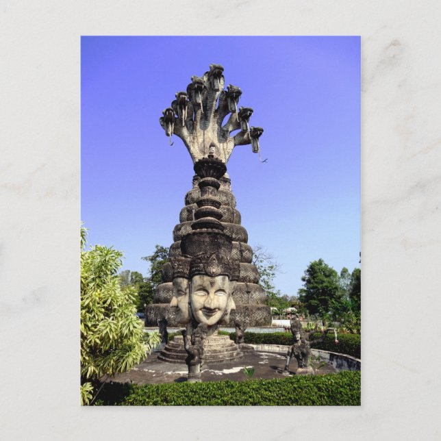 Cartão Postal Sete dirigiram o Naga, Tailândia (Frente)