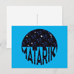 Cartão Postal Sete Irmãs da Nova Zelândia Maori MATARIKI 2b