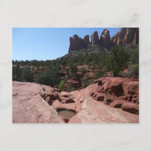 Cartão Postal Sete Piscinas sagradas na Arizona de Sedona