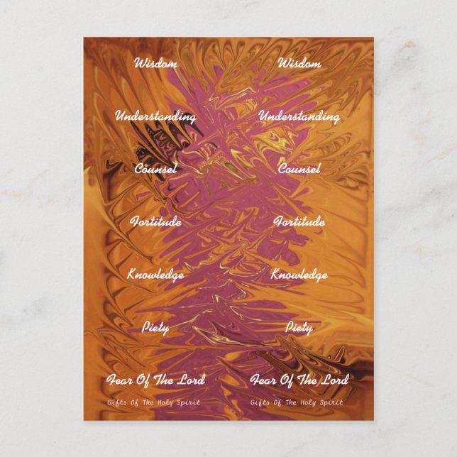 Cartão Postal Sete presentes - MARCO (Frente)