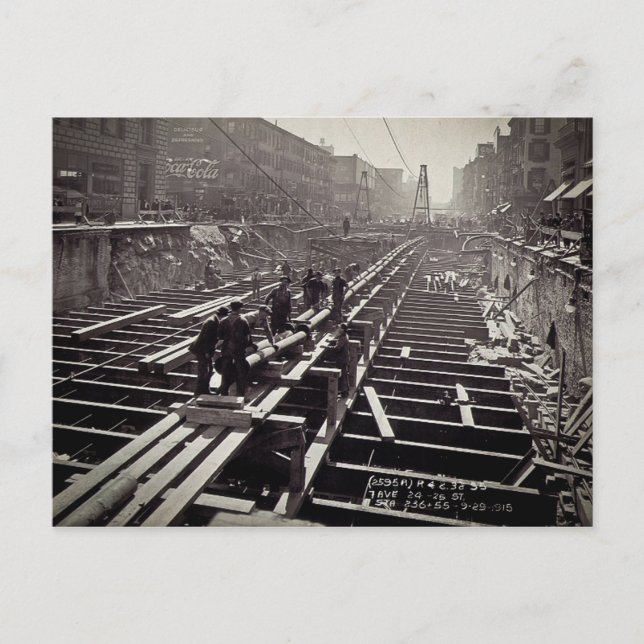 Cartão Postal Sétima Avenida e 24 25 do metro (Frente)