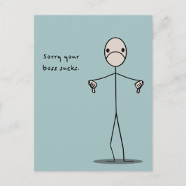 Cartão Postal Seu Chefe É Uma Droga
