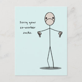 Cartão Postal Seu Colega De Trabalho Cheira