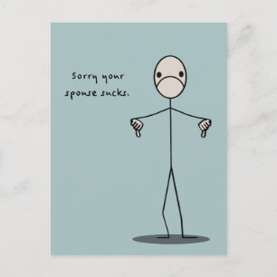 Cartão Postal Seu Cônjuge É Uma Droga