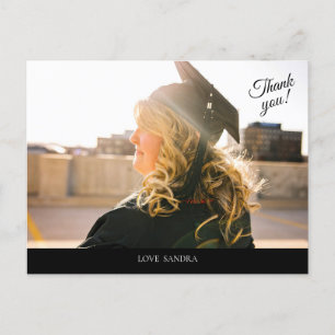 Cartão Postal Seu Formando de Fotografia Obrigado Cartão-Postal