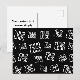 Cartão Postal Seu logotipo de design ou negócios Posicionament