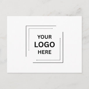 Cartão Postal Seu Logotipo   Empresa Corporativa Moderna Profiss
