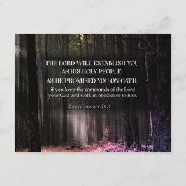 Cartão Postal Seu prometido (Deuteronômio 28:9)