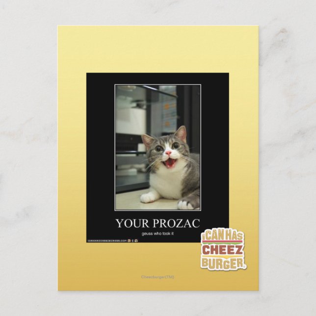 Cartão Postal Seu Prozac (Frente)