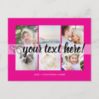 Seu texto personalizado colagem de 6 fotos univers