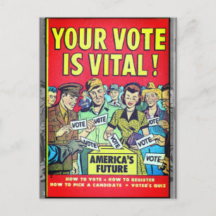 Cartão Postal Seu voto é vital!