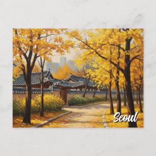 Cartão Postal Seul Bukchon Coreia do Sul Viagem