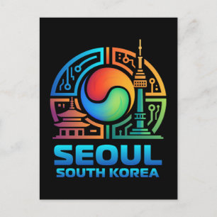 Cartão Postal Seul Coreia do Sul