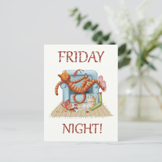 Cartão Postal Sexta à noite (Em pé/Frente)