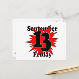 Cartão Postal Sexta-feira 13