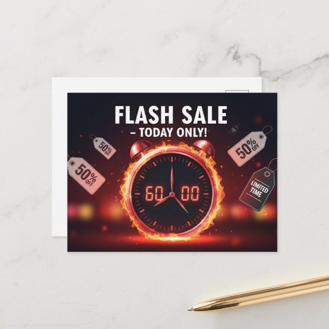 Cartão Postal Sexta-feira negra (Frente/Verso In Situ)