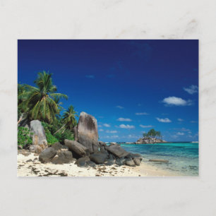 Cartão Postal Seychelles, Ilha de Mahe, Praia de Anse Royale.