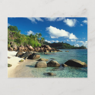 Cartão Postal Seychelles, Ilha de Mahe, Praia de Anse Royale. 3