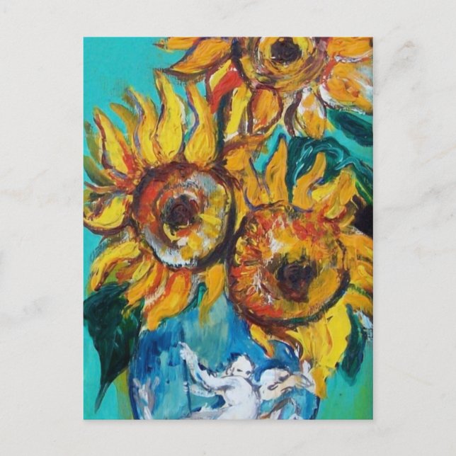 Cartão Postal SFLOWERS COM CAT- Detalhe (Frente)
