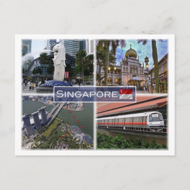 Cartão Postal SG Singapura - (Frente)