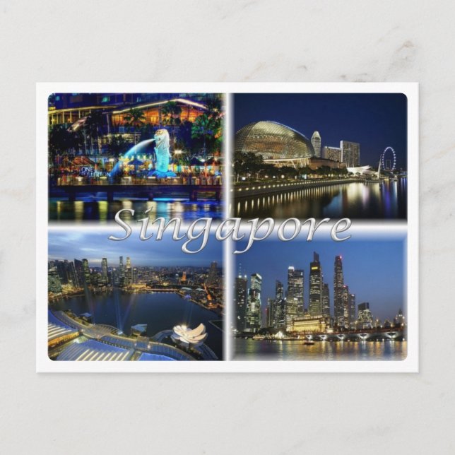 Cartão Postal SG Singapura - (Frente)