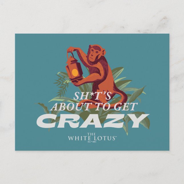 Cartão Postal Sh*t está prestes a ficar louco - O Lotus Branco (Frente)