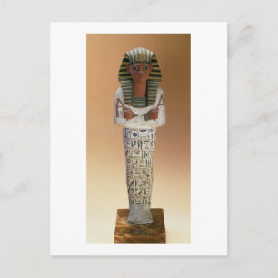 Cartão Postal Shabti figura de Ramsés IV, Novo Reino (estudo)