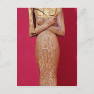 Cartão Postal Shabti figura do rei de Tutankhamun