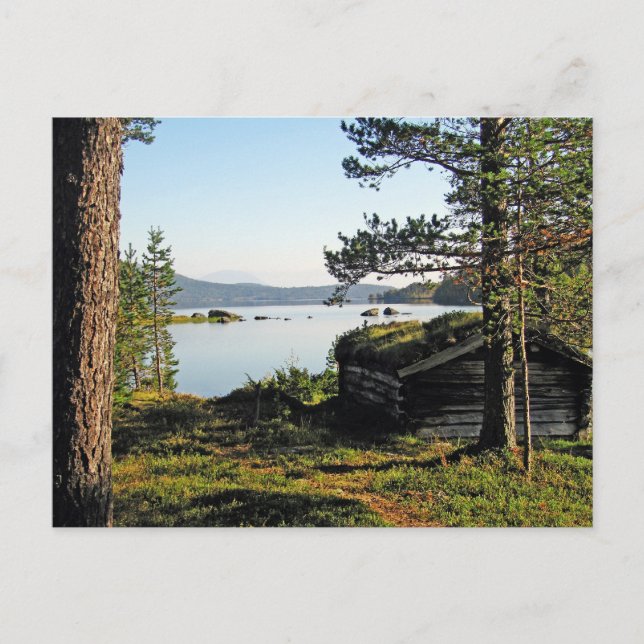 Cartão Postal Shack de Pesca (Frente)