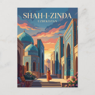 Cartão Postal Shah-i-Zinda Uzbequistão