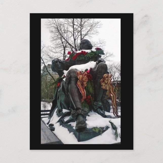 Cartão Postal Shakespeare no inverno (Frente)