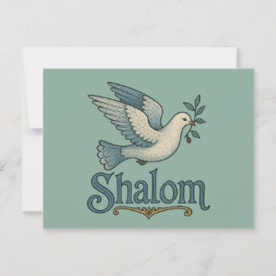 Cartão Postal Shalom Dove Peace Earth