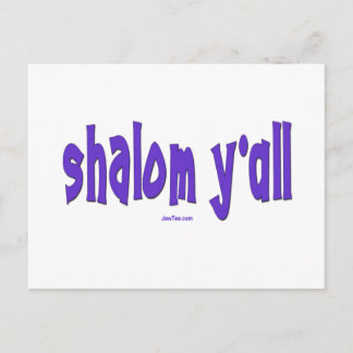 CARTÃO POSTAL SHALOM Y'ALL GIFTS