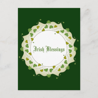 Cartão Postal Shamrock Garland