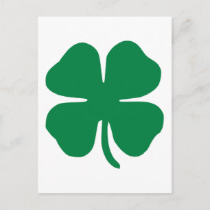 Cartão Postal Shamrock irlandês
